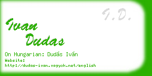 ivan dudas business card